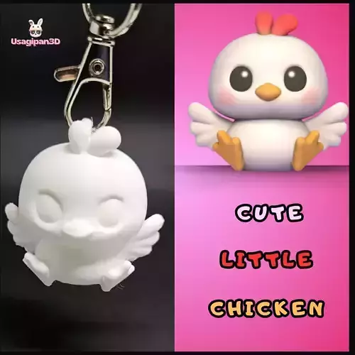 Cute Little Chicken 3D print model