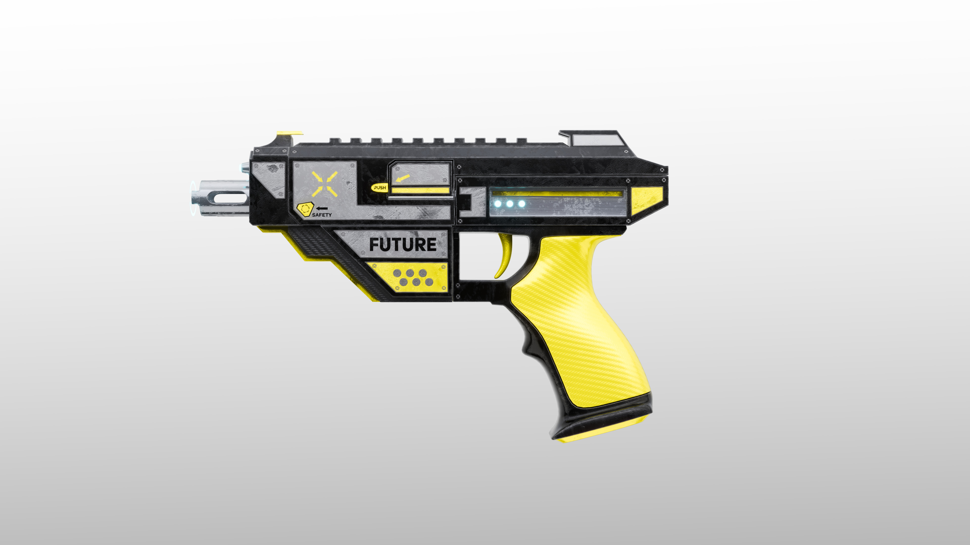 Sci-Fi Weapons Pack Low-poly 3D model_1