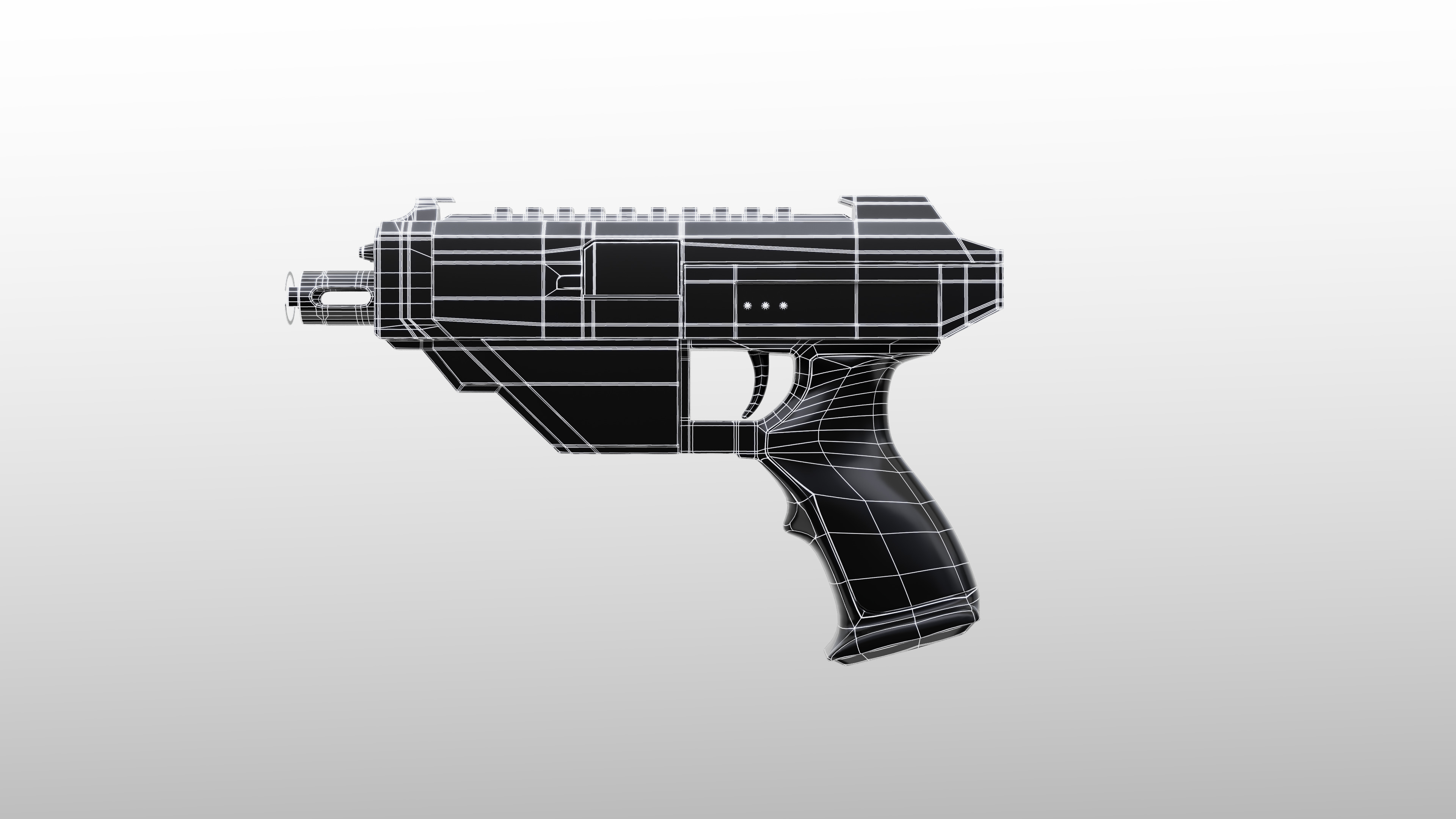 Sci-Fi Weapons Pack Low-poly 3D model_3