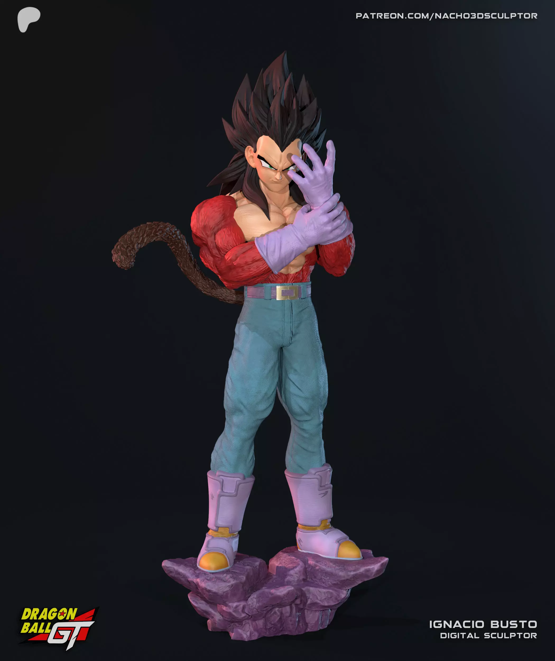 Vegeta SS4 - Dragon Ball GT 3D print model