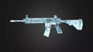 Military style assault rifle 3D model