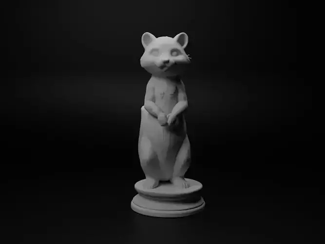 mink Animal Chess 3D print model