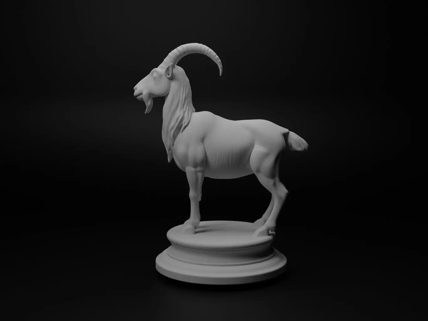 mountain goat Animal Chess 3D print model