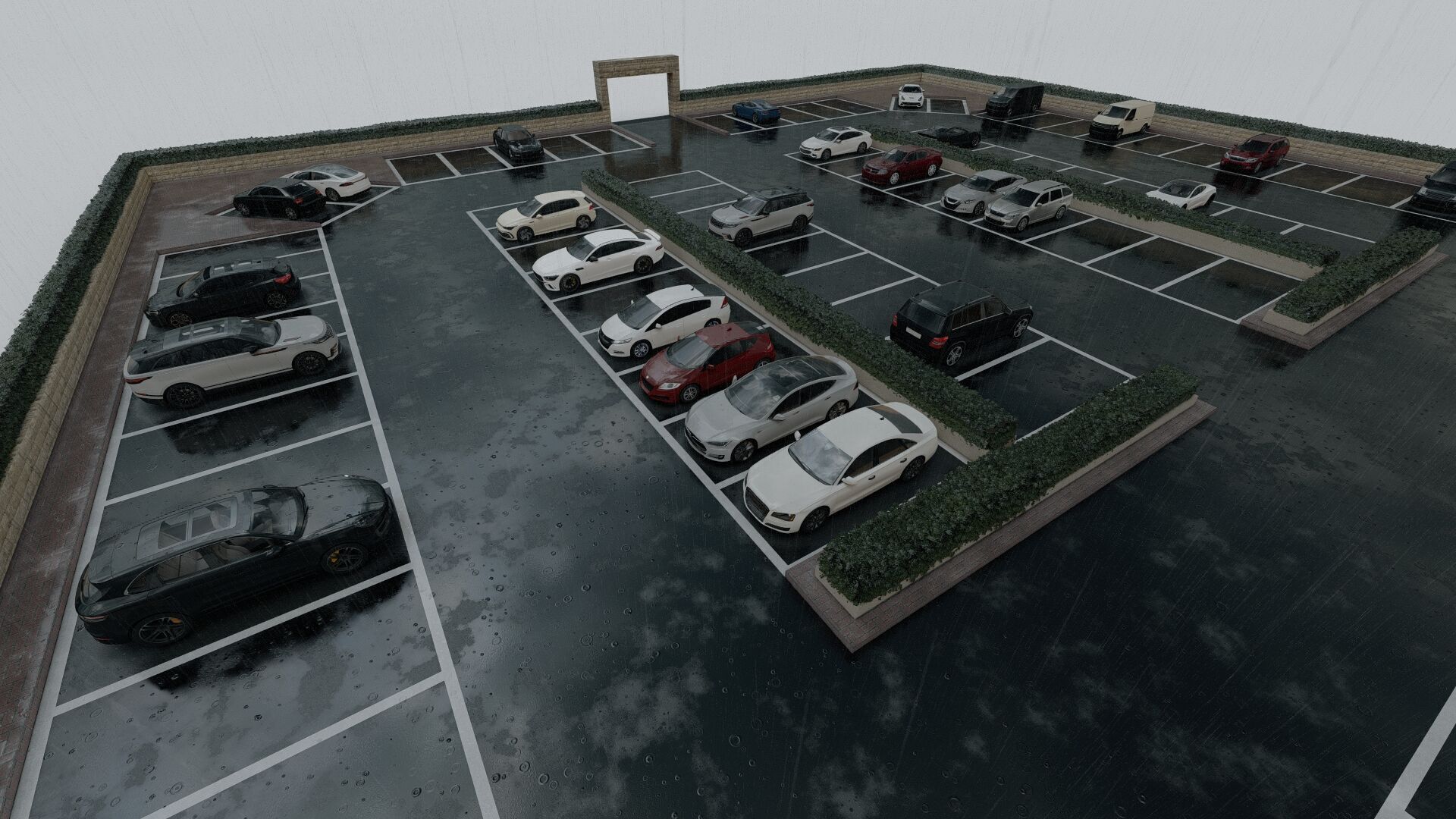 Parking-Parking Lot 3D model_2