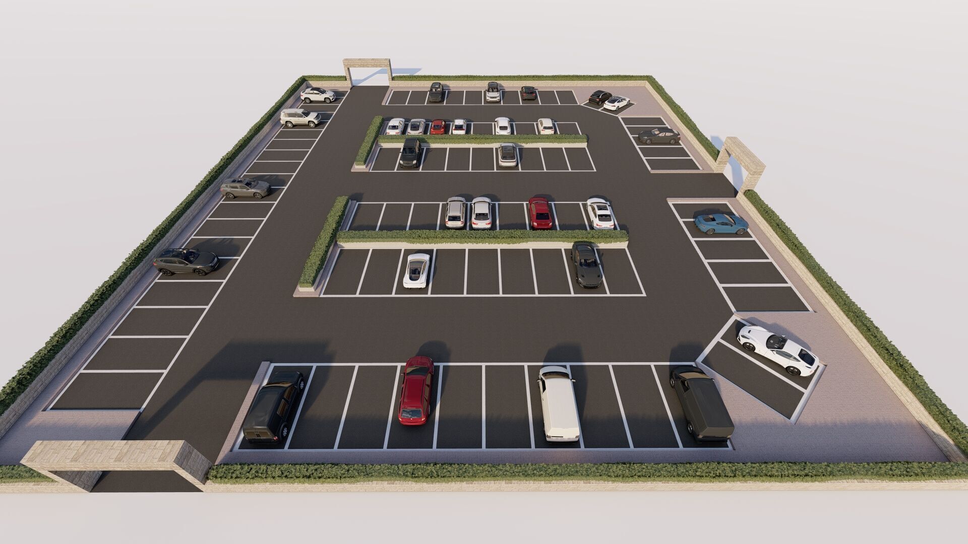 Parking-Parking Lot 3D model_3
