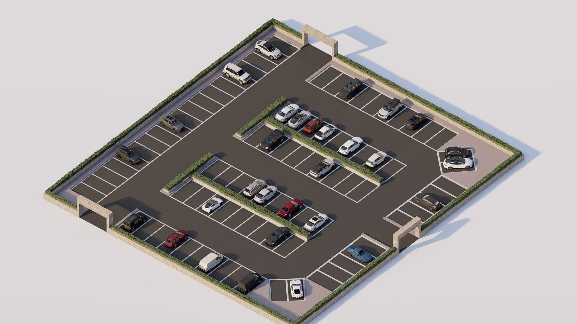 Parking-Parking Lot 3D model_19
