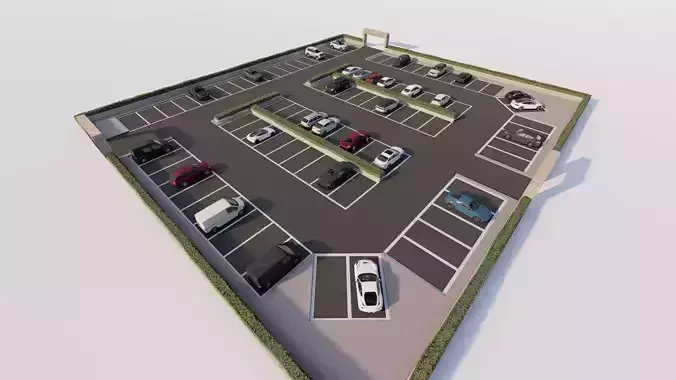 Parking-Parking Lot 3D model