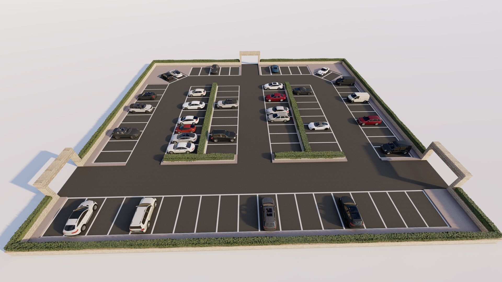 Parking-Parking Lot 3D model_5