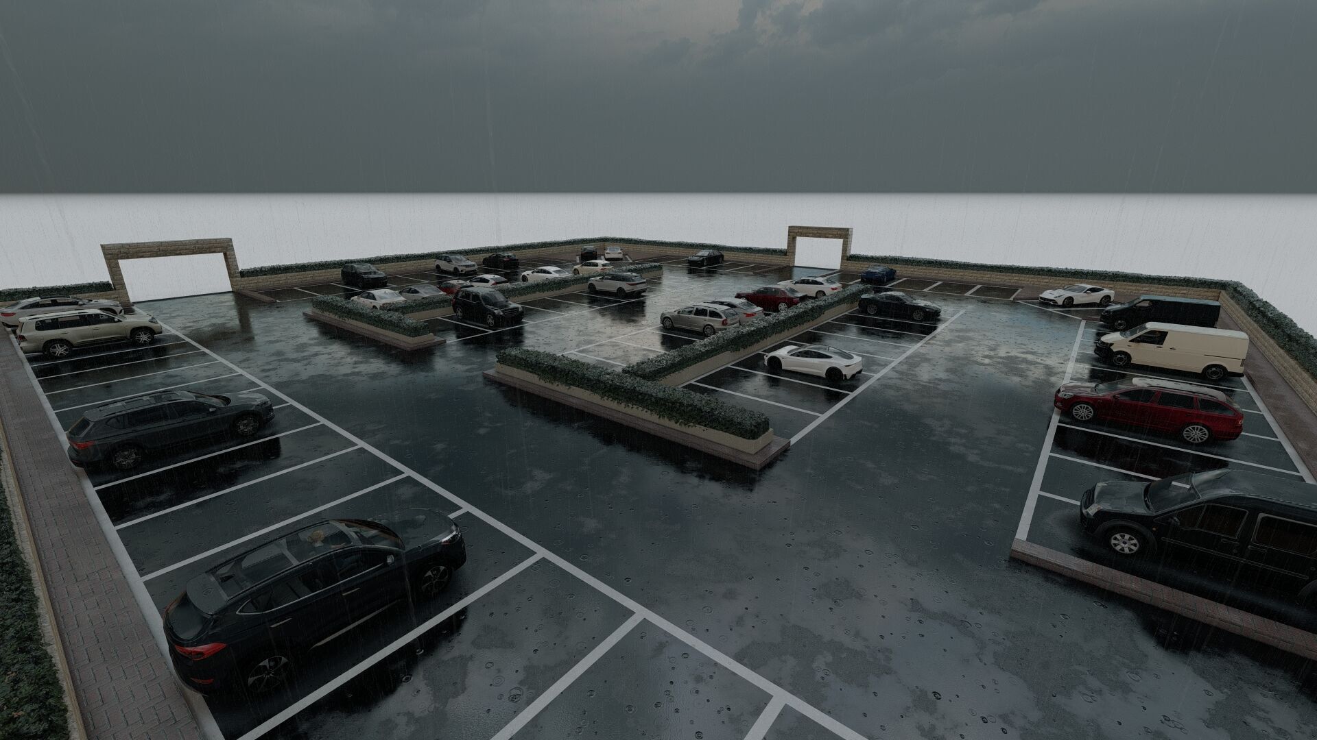 Parking-Parking Lot 3D model_18