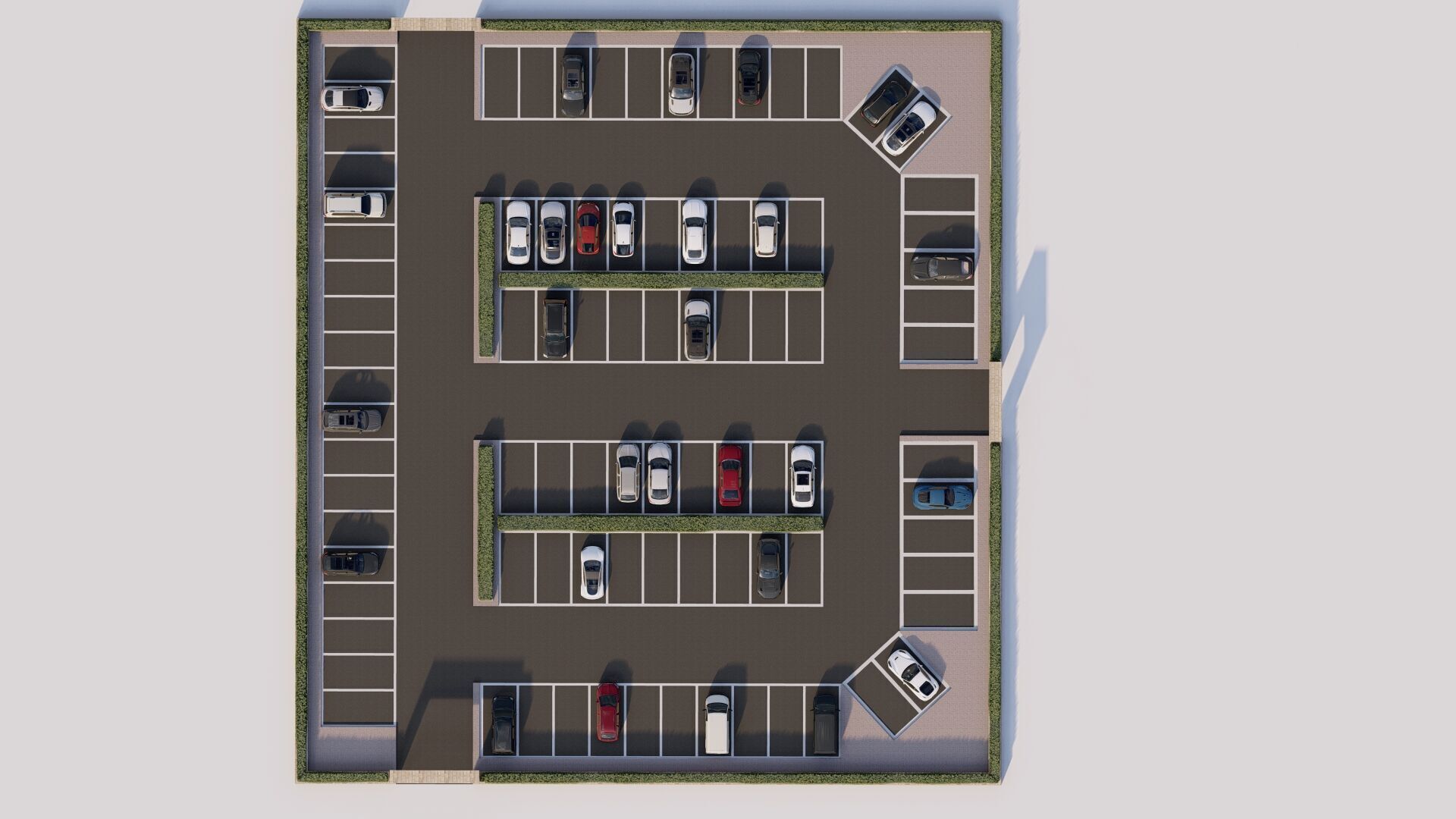 Parking-Parking Lot 3D model_12