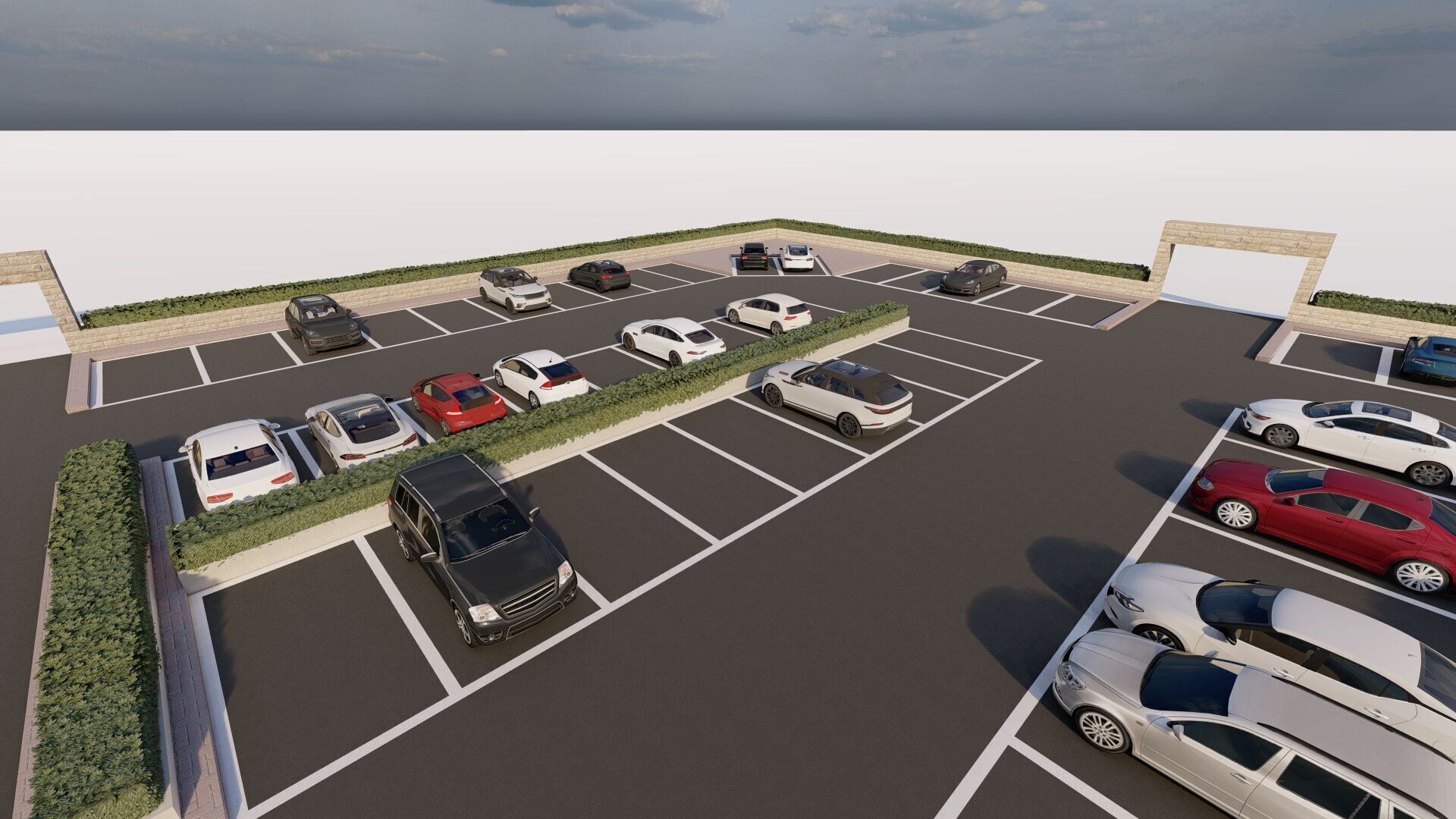 Parking-Parking Lot 3D model_9