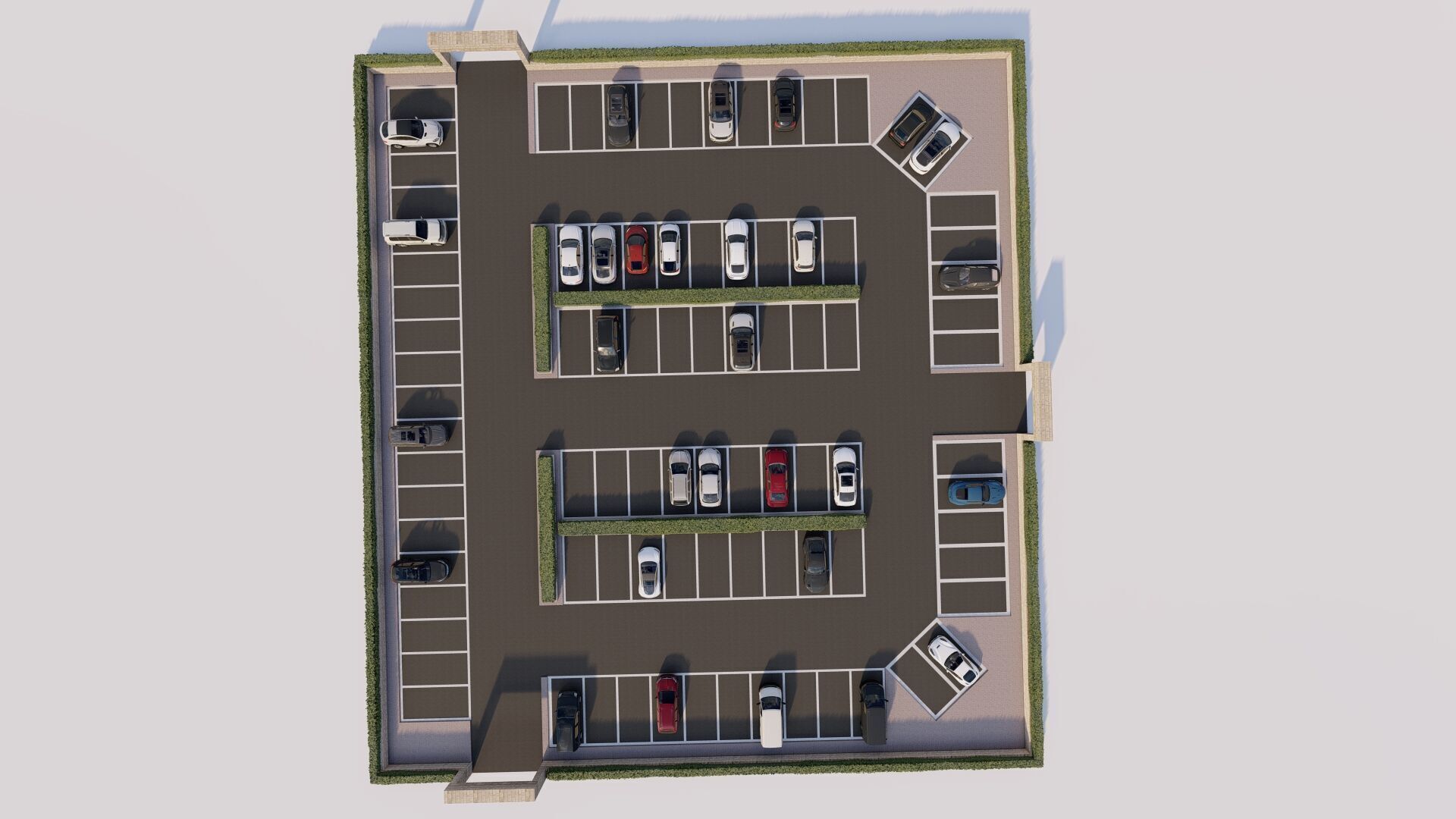 Parking-Parking Lot 3D model_1