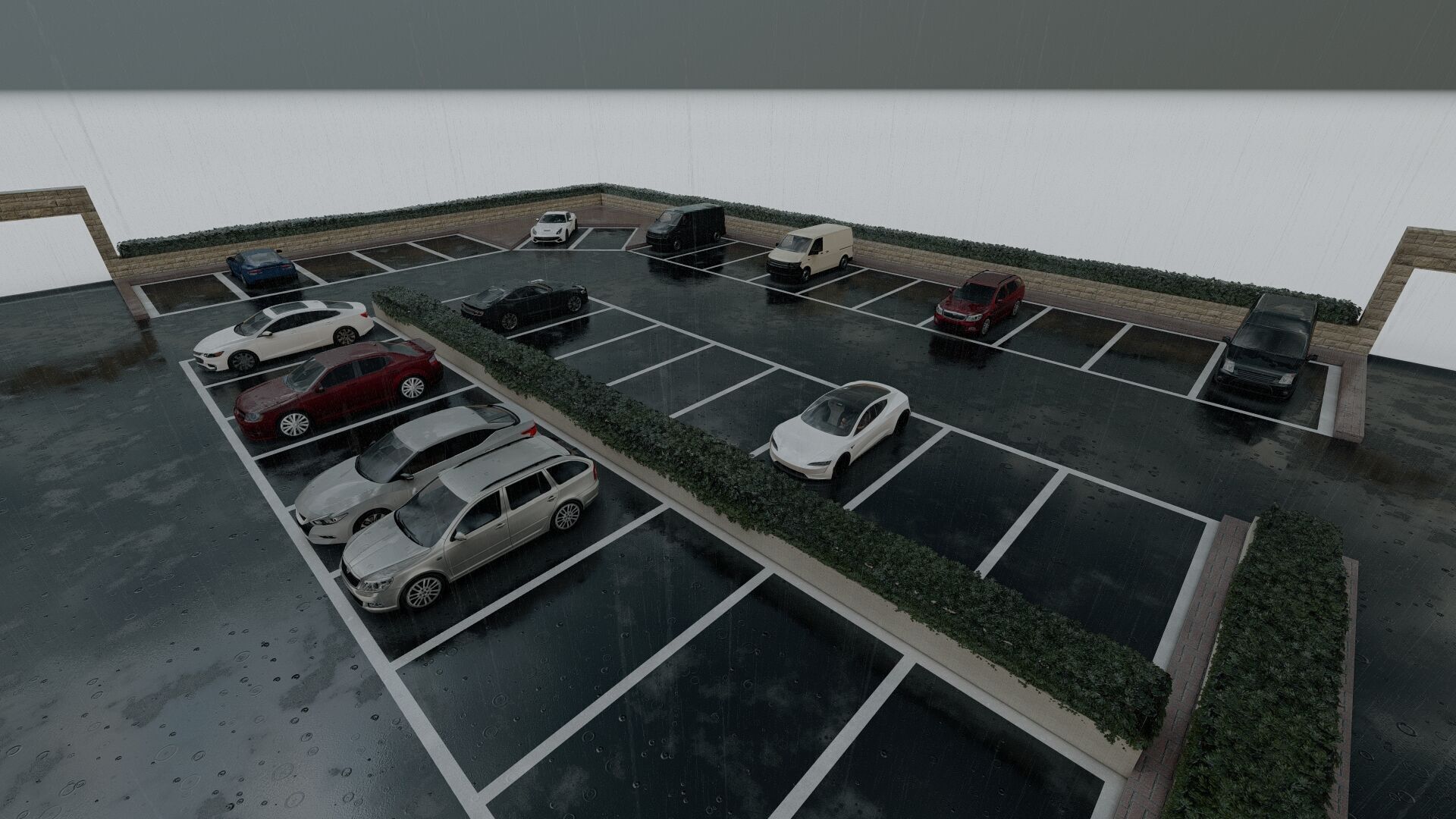 Parking-Parking Lot 3D model_17