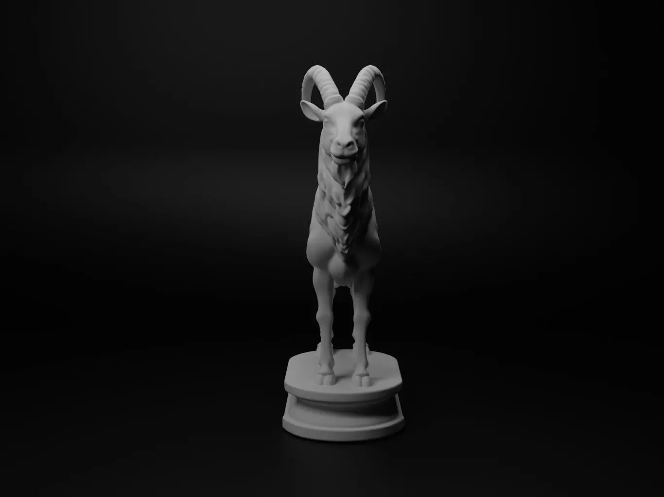 mountain goat Animal Chess 3D print model