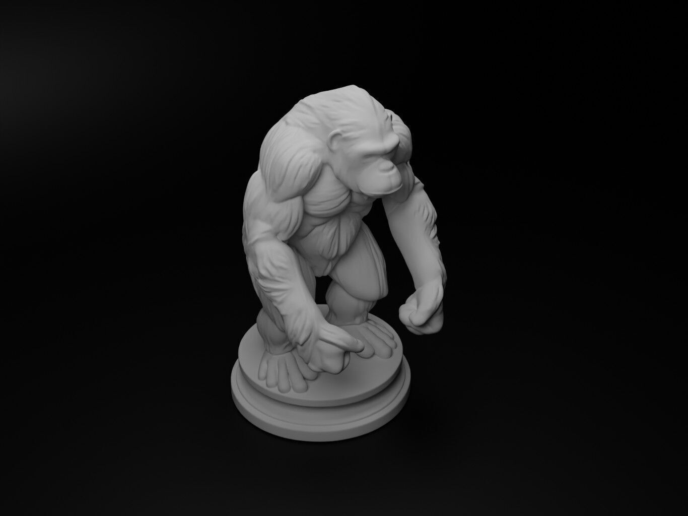 orangutan Animal Chess 3D print model_2