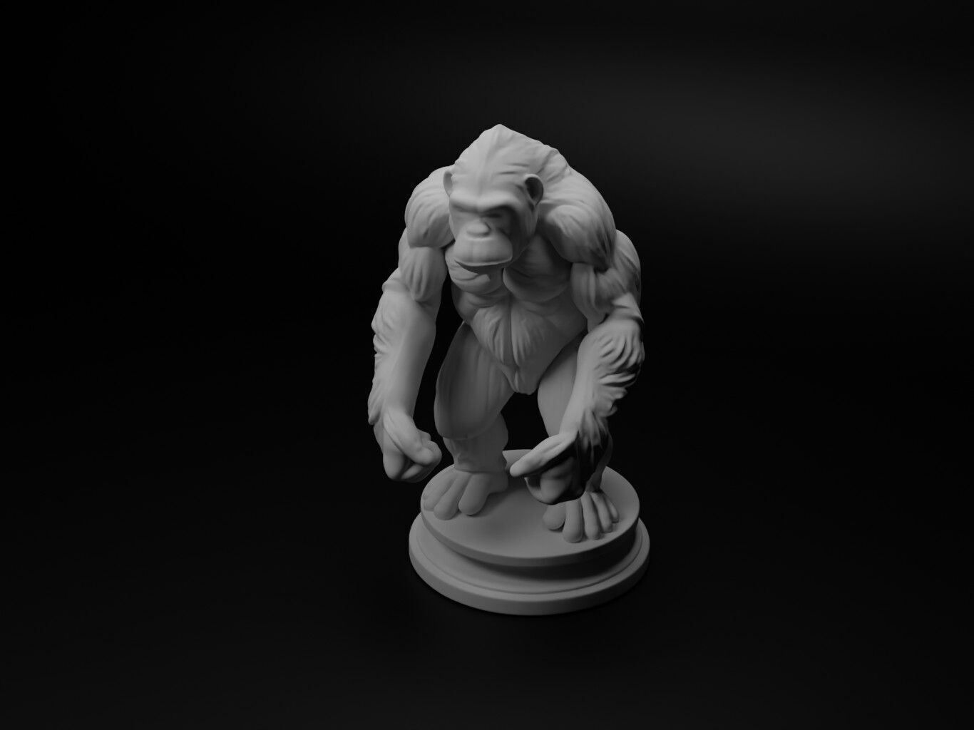 orangutan Animal Chess 3D print model_1