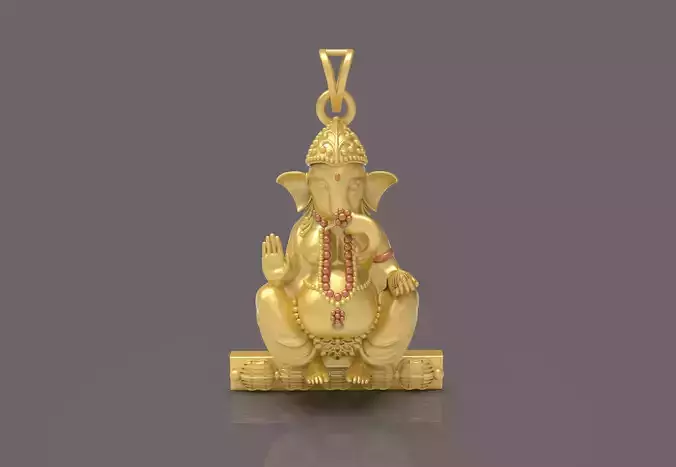 Ganesh Pendant - 0086