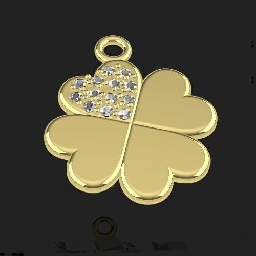 clover pendant Free 3D print model