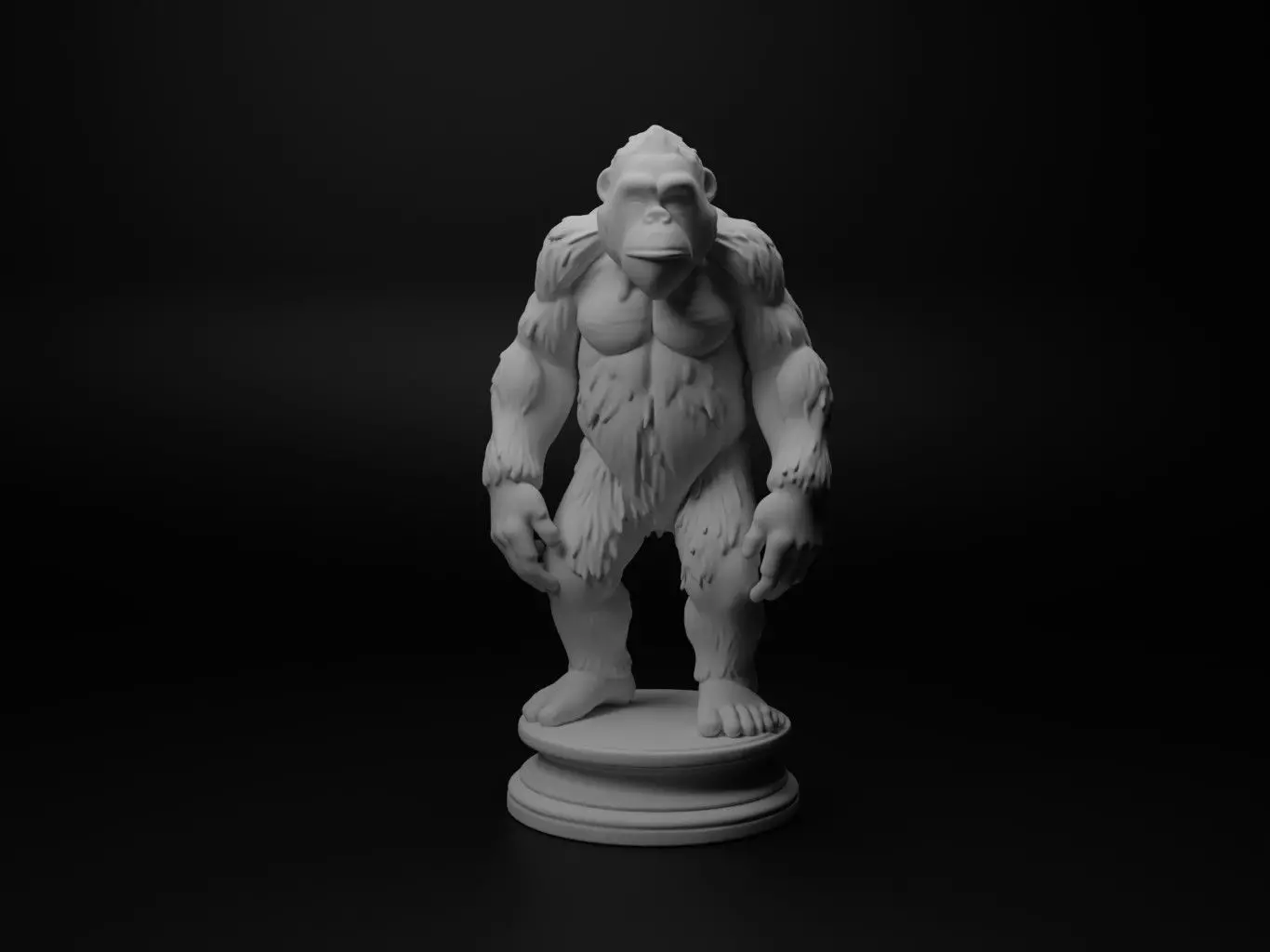 orangutan Animal Chess 3D print model_0
