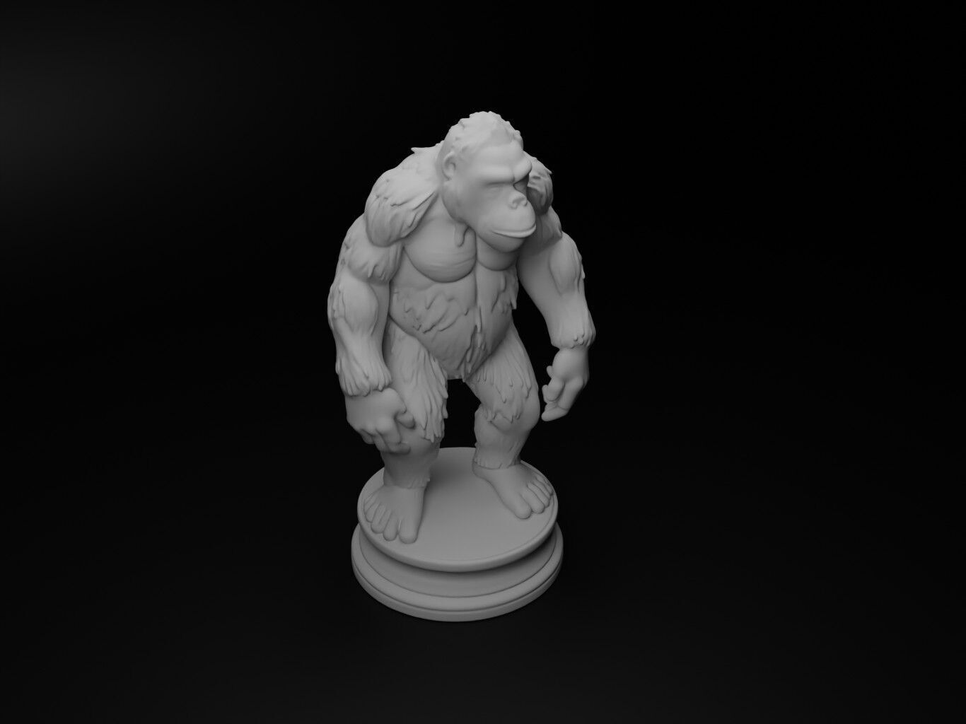 orangutan Animal Chess 3D print model_2