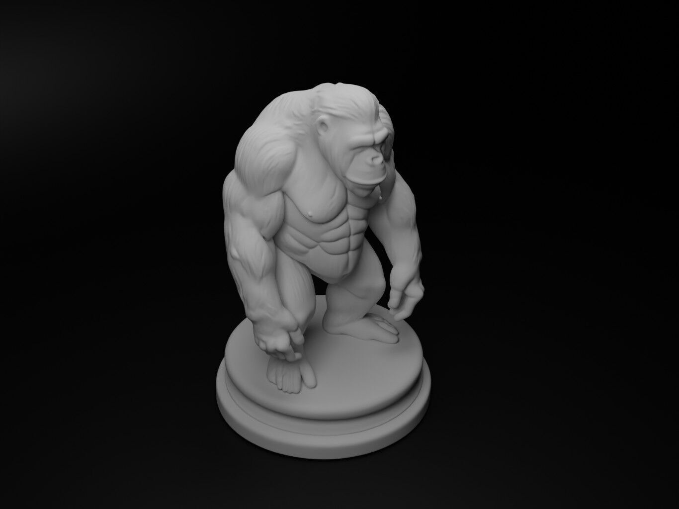 orangutan Animal Chess 3D print model_2