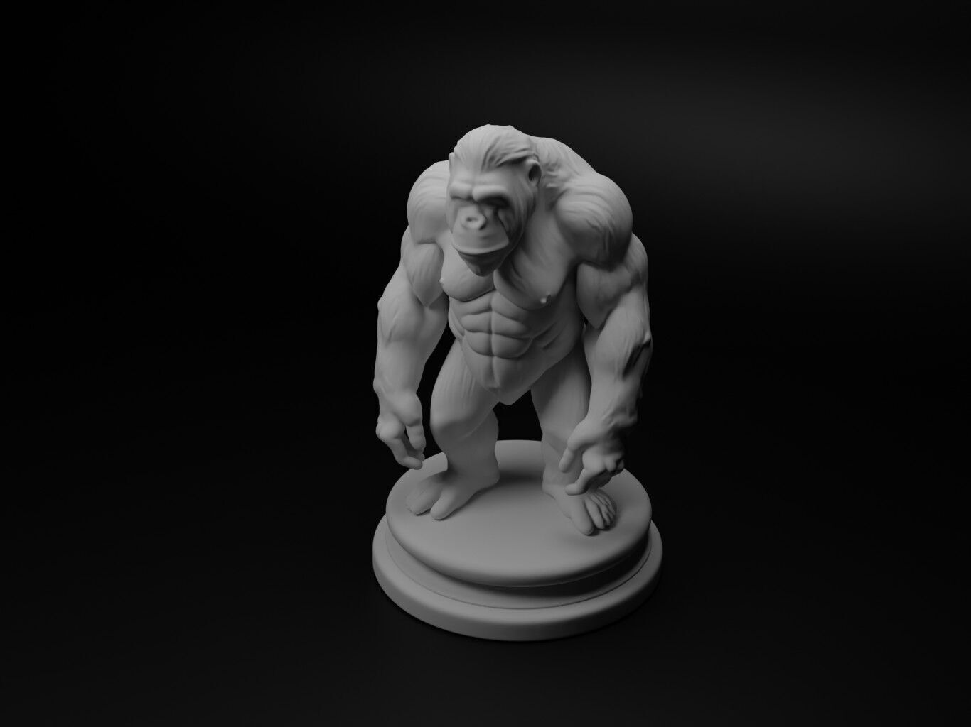 orangutan Animal Chess 3D print model_1