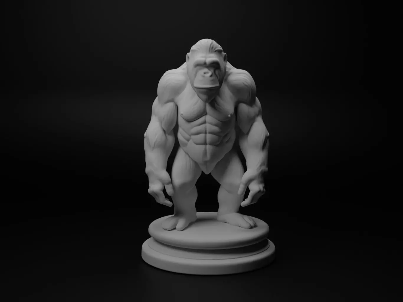 orangutan Animal Chess 3D print model_0