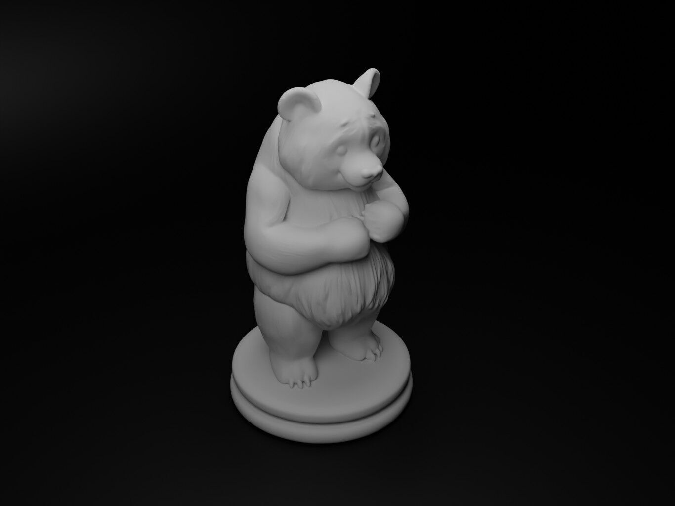panda Animal Chess 3D print model_2