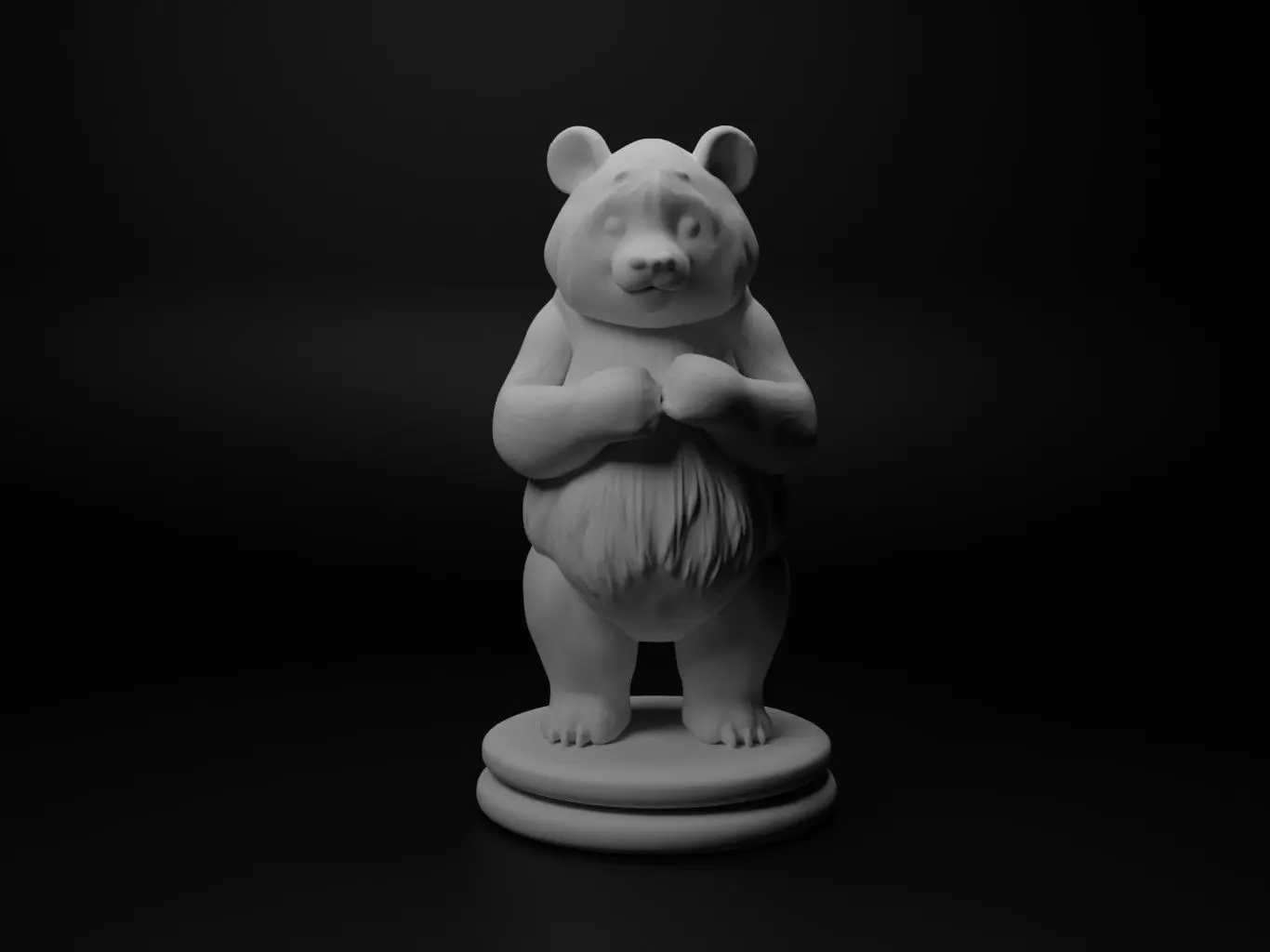 panda Animal Chess 3D print model_0