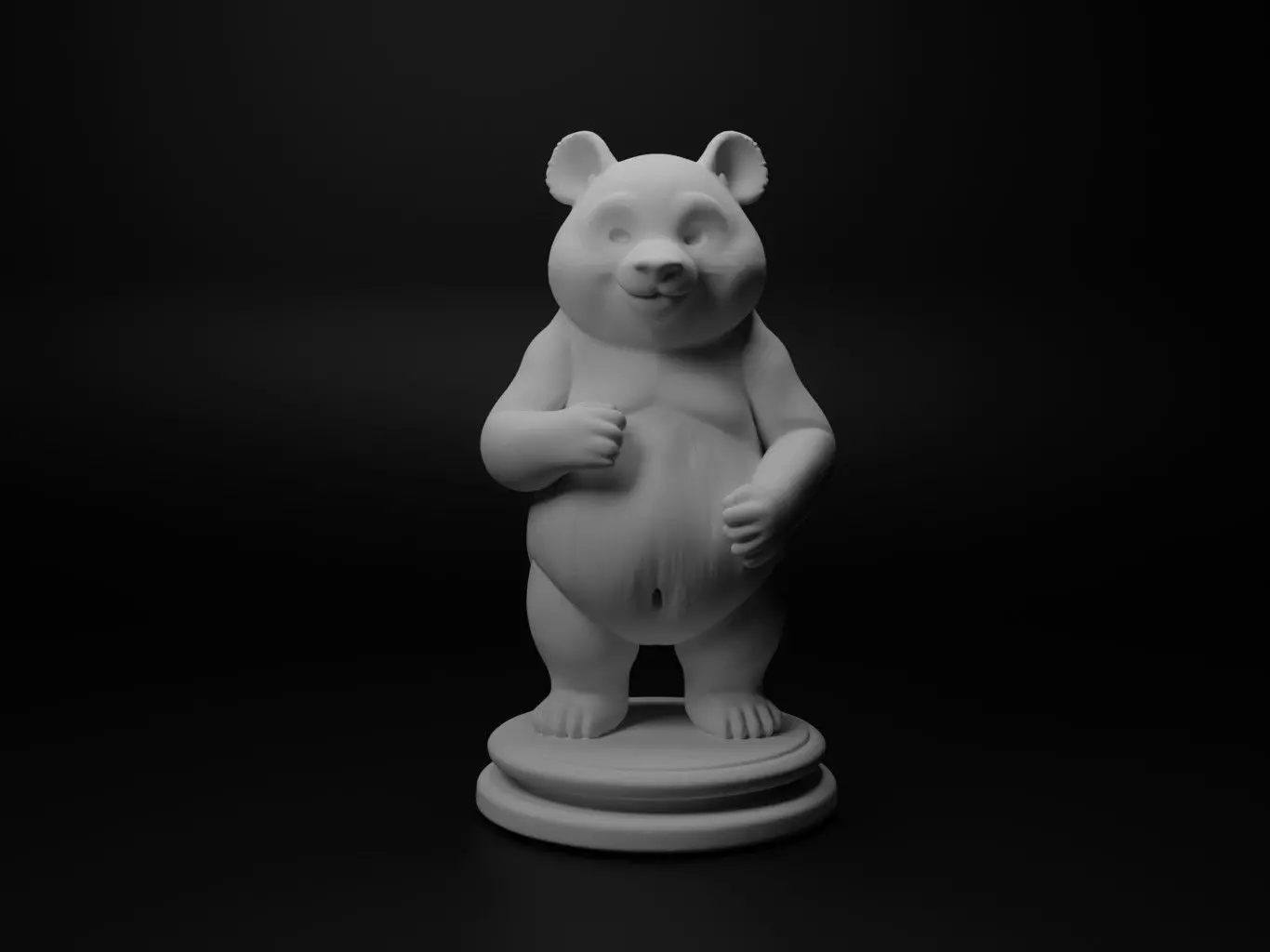 panda Animal Chess 3D print model