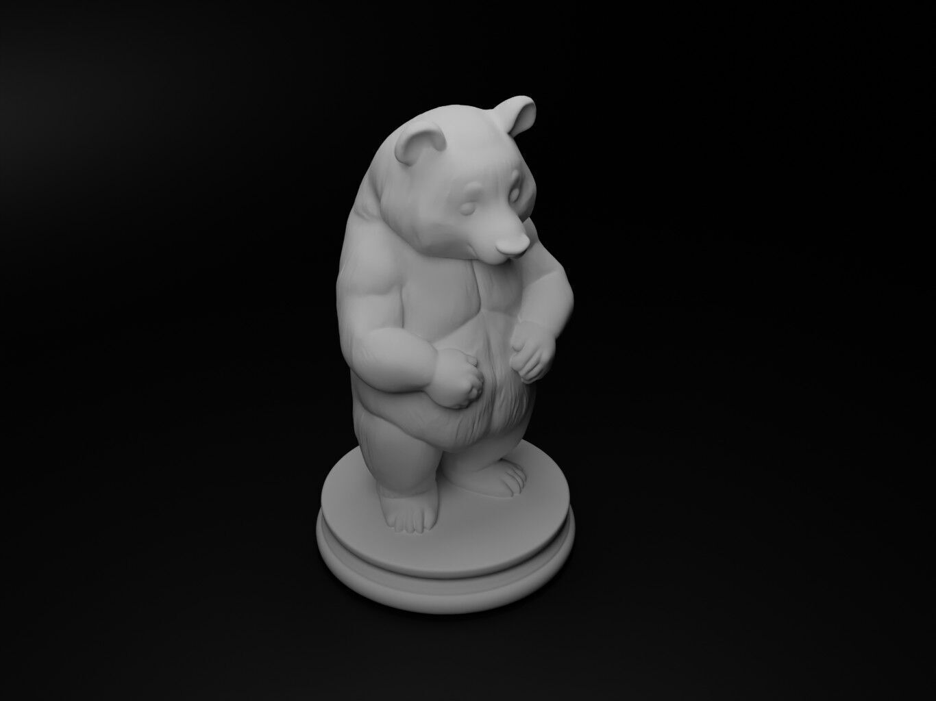 panda Animal Chess 3D print model_2