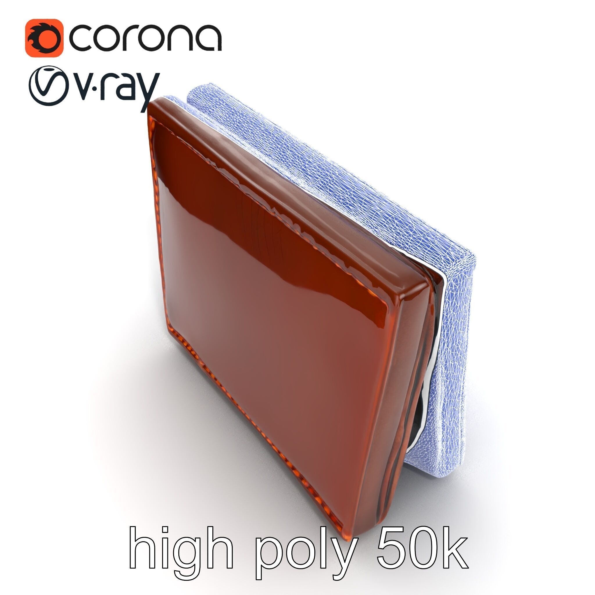 Luxury Leather Wallet Model Pack Low-poly 3D model_19