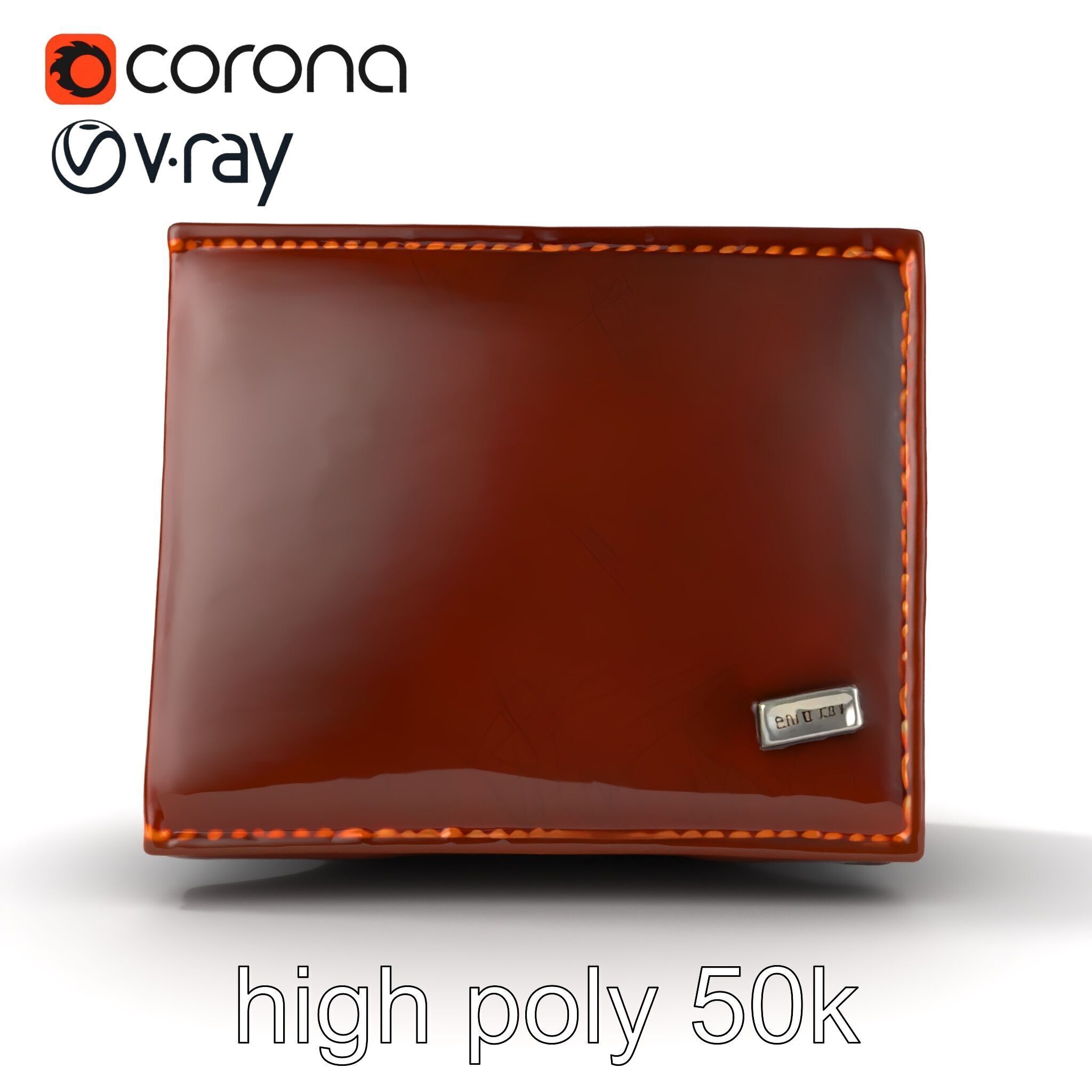 Luxury Leather Wallet Model Pack Low-poly 3D model_31