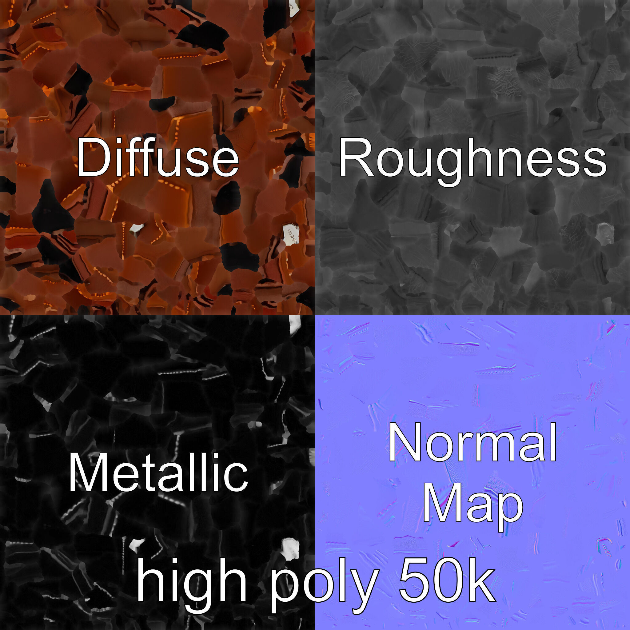 Luxury Leather Wallet Model Pack Low-poly 3D model_3