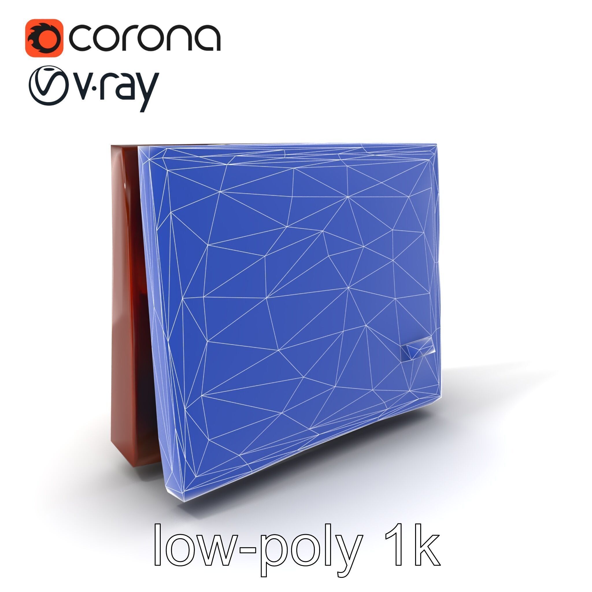 Luxury Leather Wallet Model Pack Low-poly 3D model_7