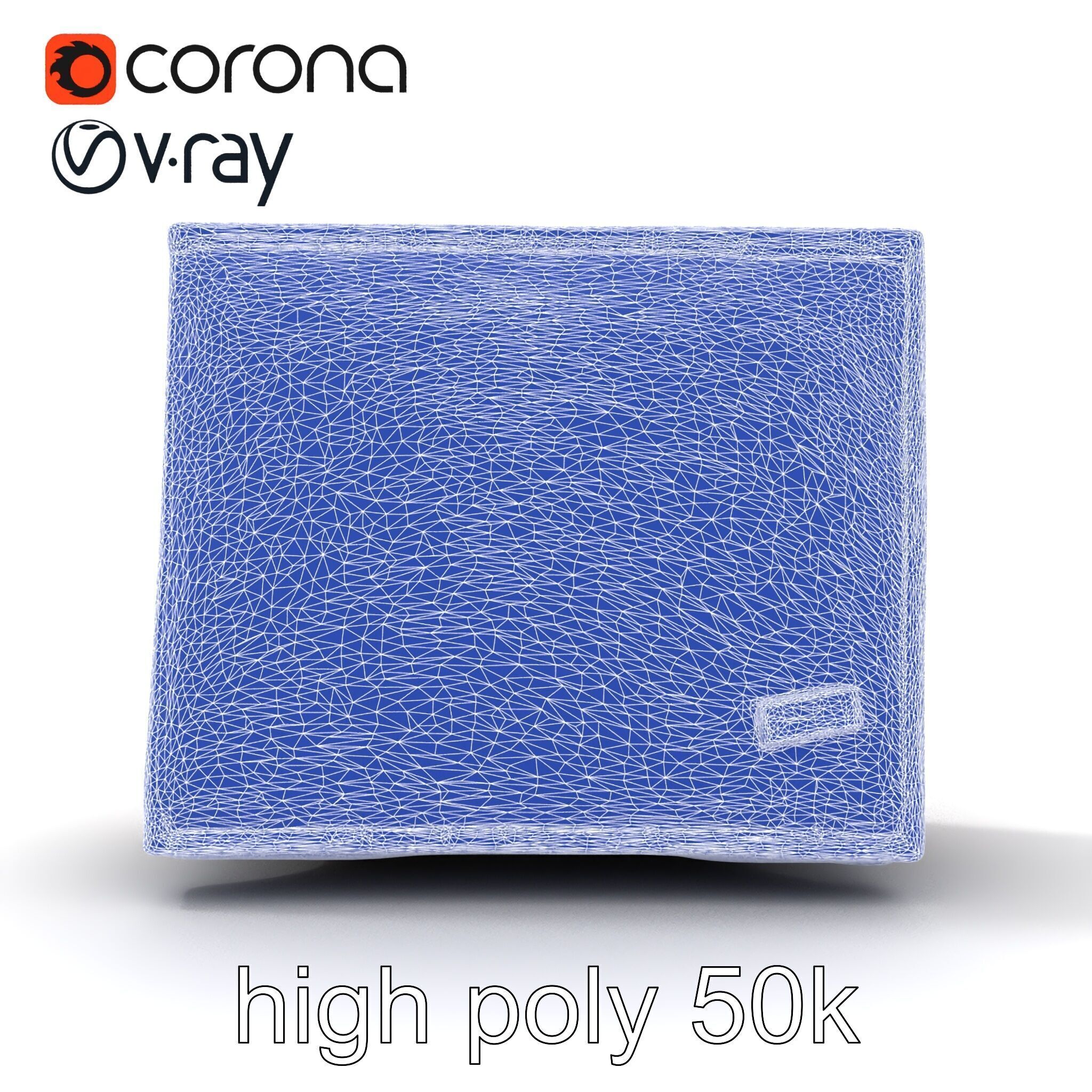 Luxury Leather Wallet Model Pack Low-poly 3D model_26