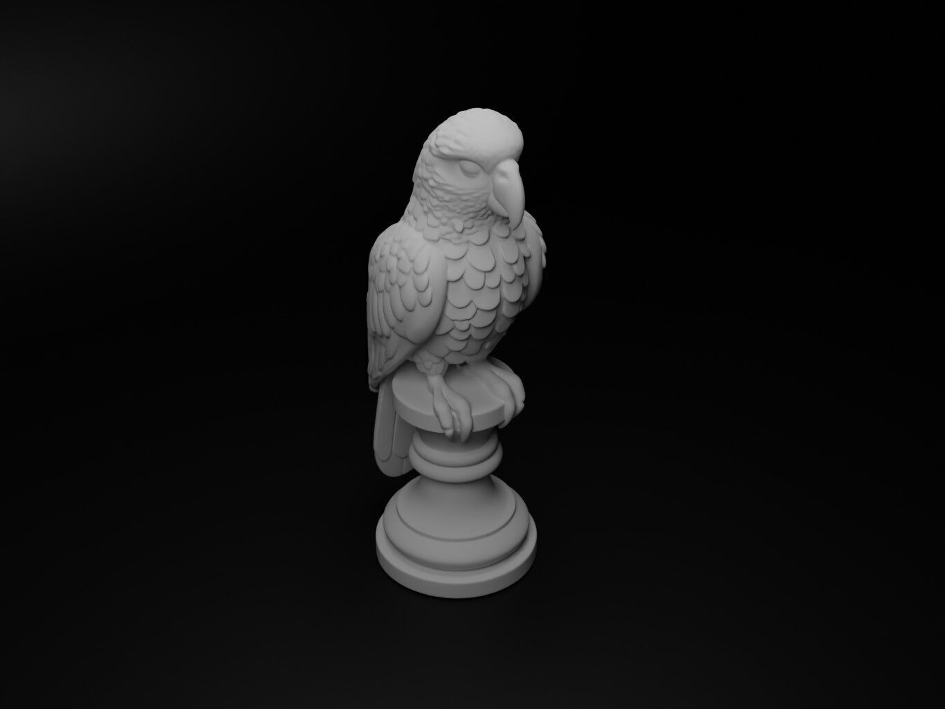 parrot Animal Chess 3D print model_2