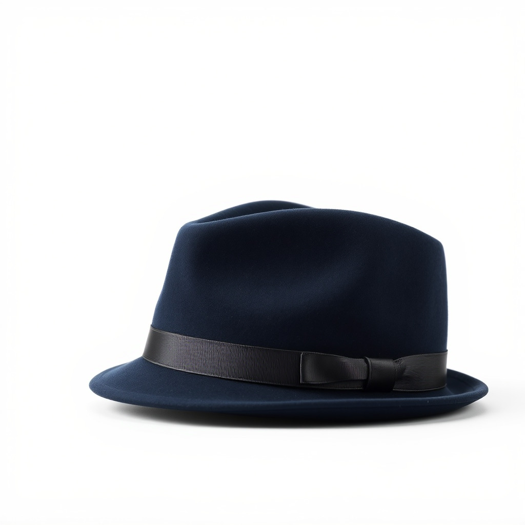 Classic Fedora Hat with Satin Band D Model Pack Low-poly 3D model_4