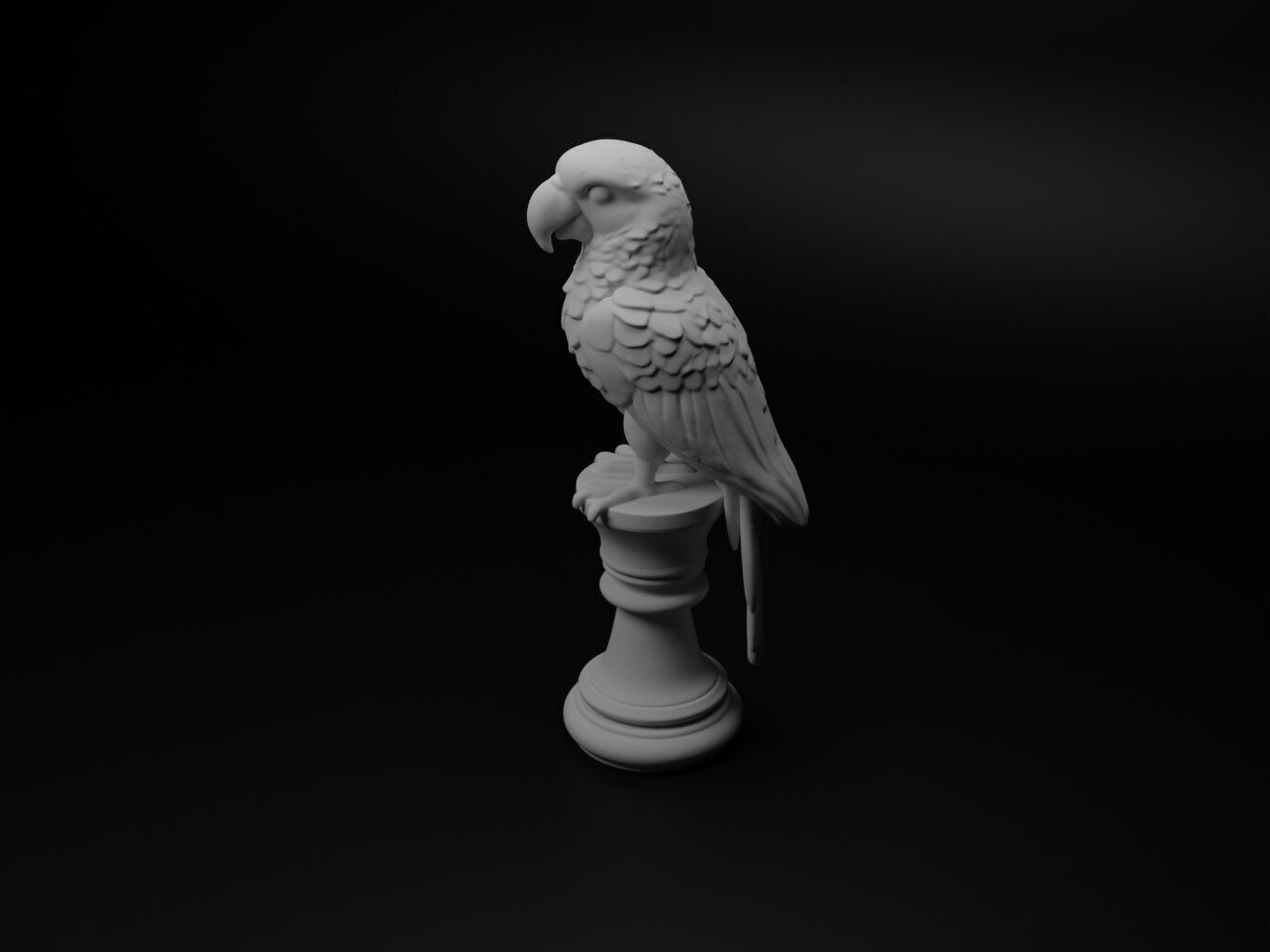 parrot Animal Chess 3D print model_1