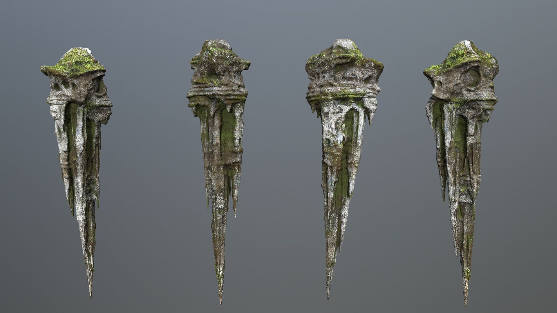 cave rocks 1 Low-poly 3D model_4