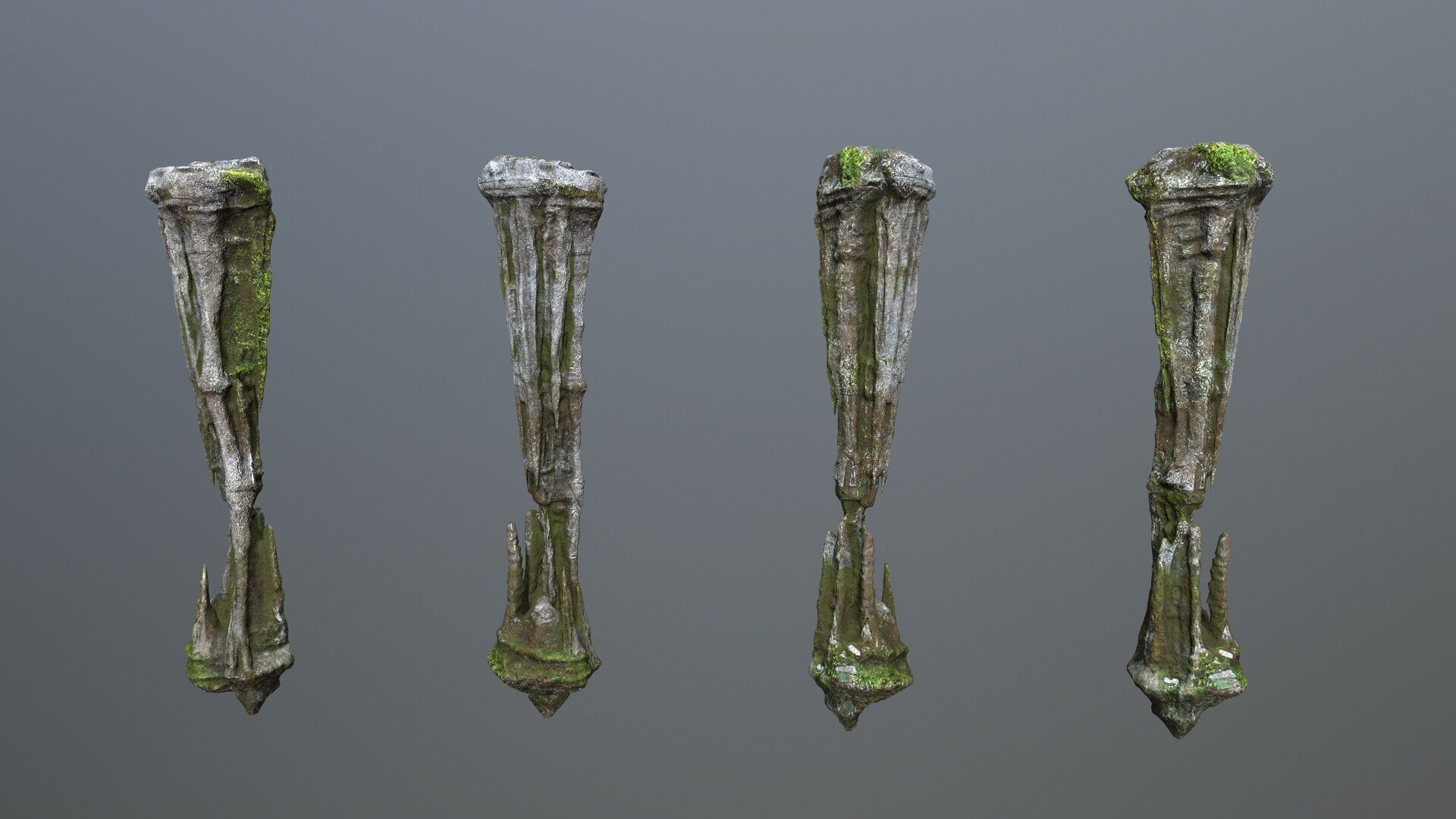 cave rocks 1 Low-poly 3D model_8