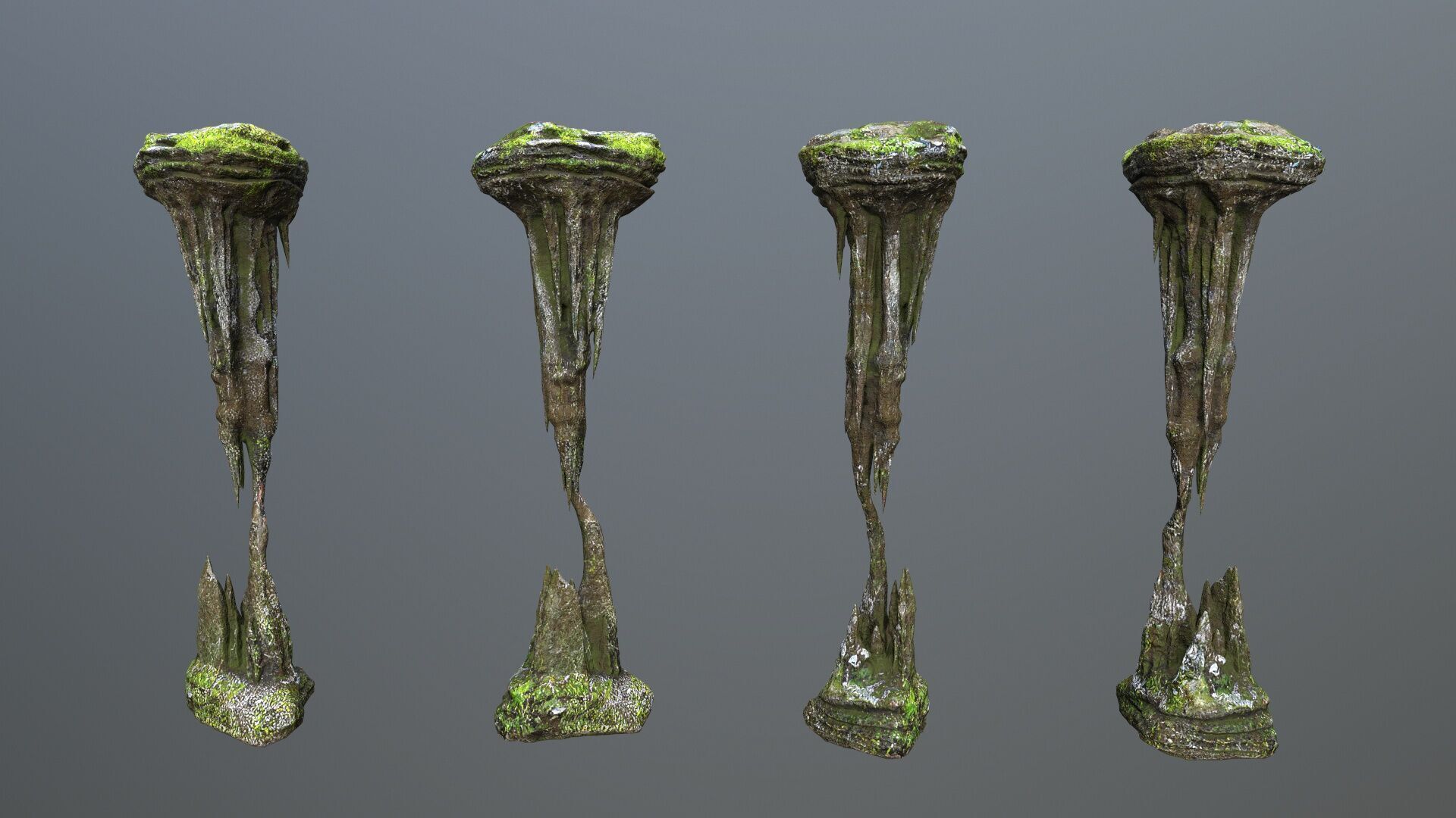 cave rocks 1 Low-poly 3D model_7