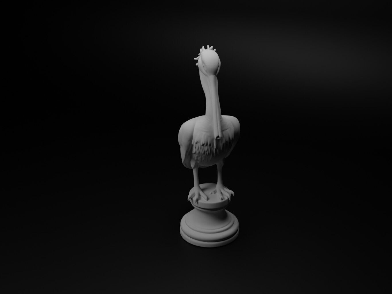 pelican Animal Chess 3D print model_1
