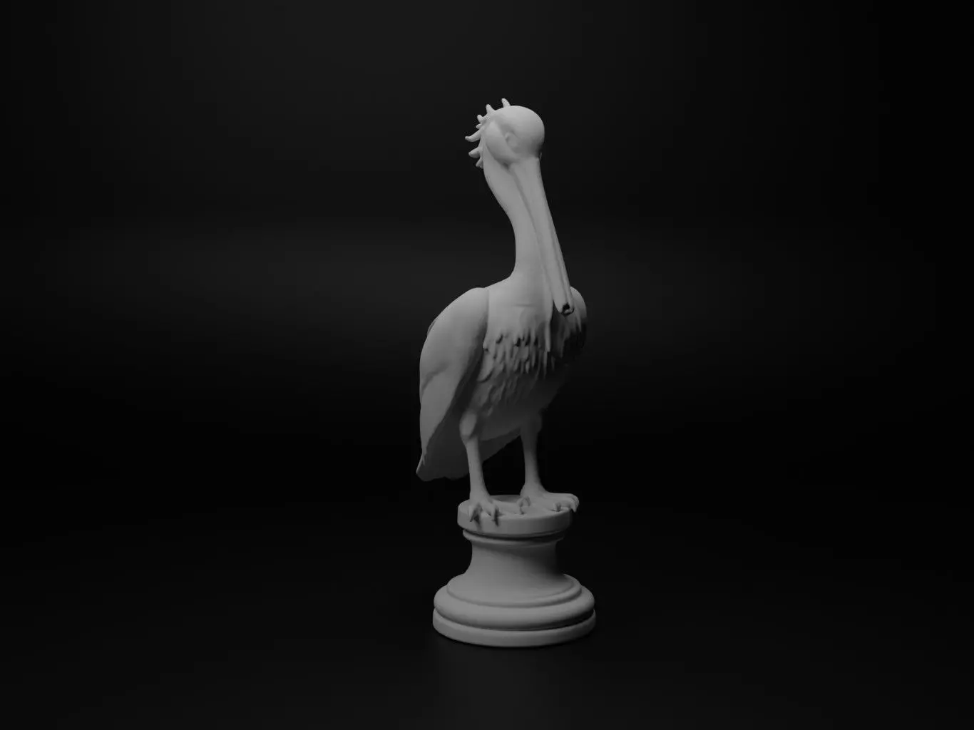 pelican Animal Chess 3D print model_0