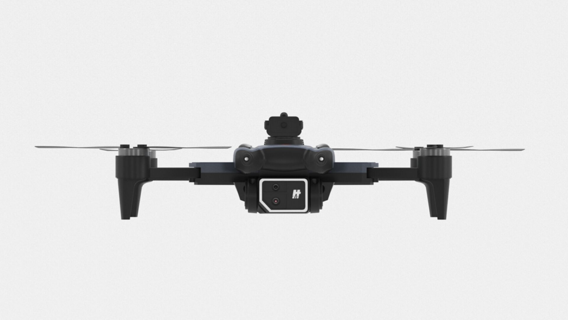 Drone with Dual Camera Foldable RC Quadcopter with Carrying Case Low-poly 3D model_12