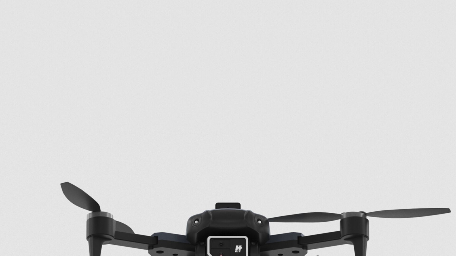 Drone with Dual Camera Foldable RC Quadcopter with Carrying Case Low-poly 3D model_4