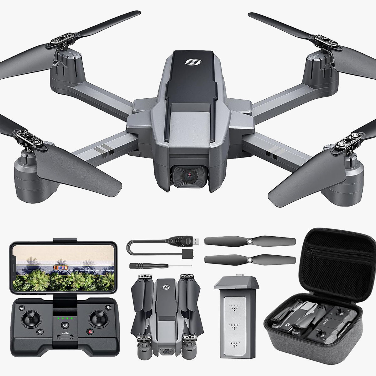 Holy Stone HS440D Drones for Adults with Camera 4K Low-poly 3D model_0
