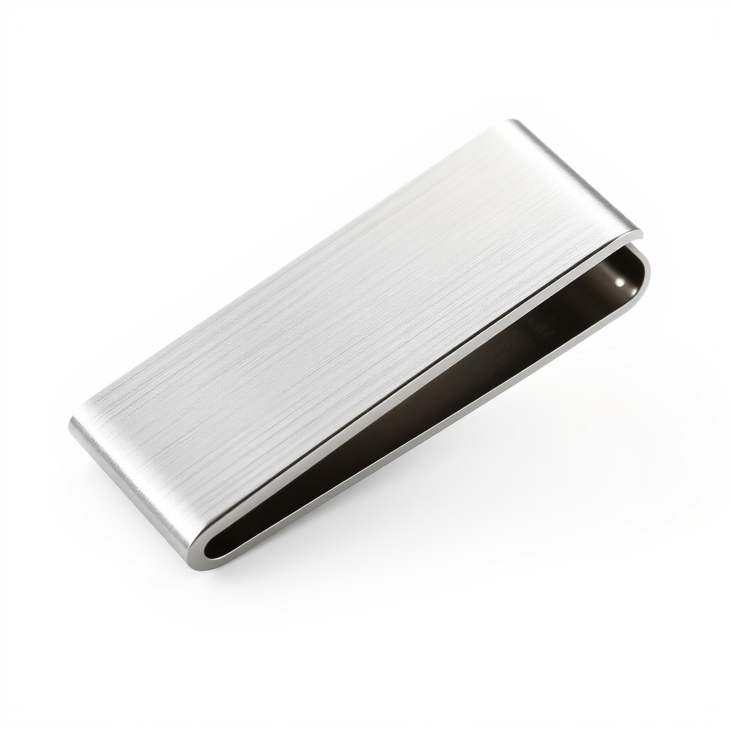 Minimalist Steel Money Clip model pack Low-poly 3D model_4