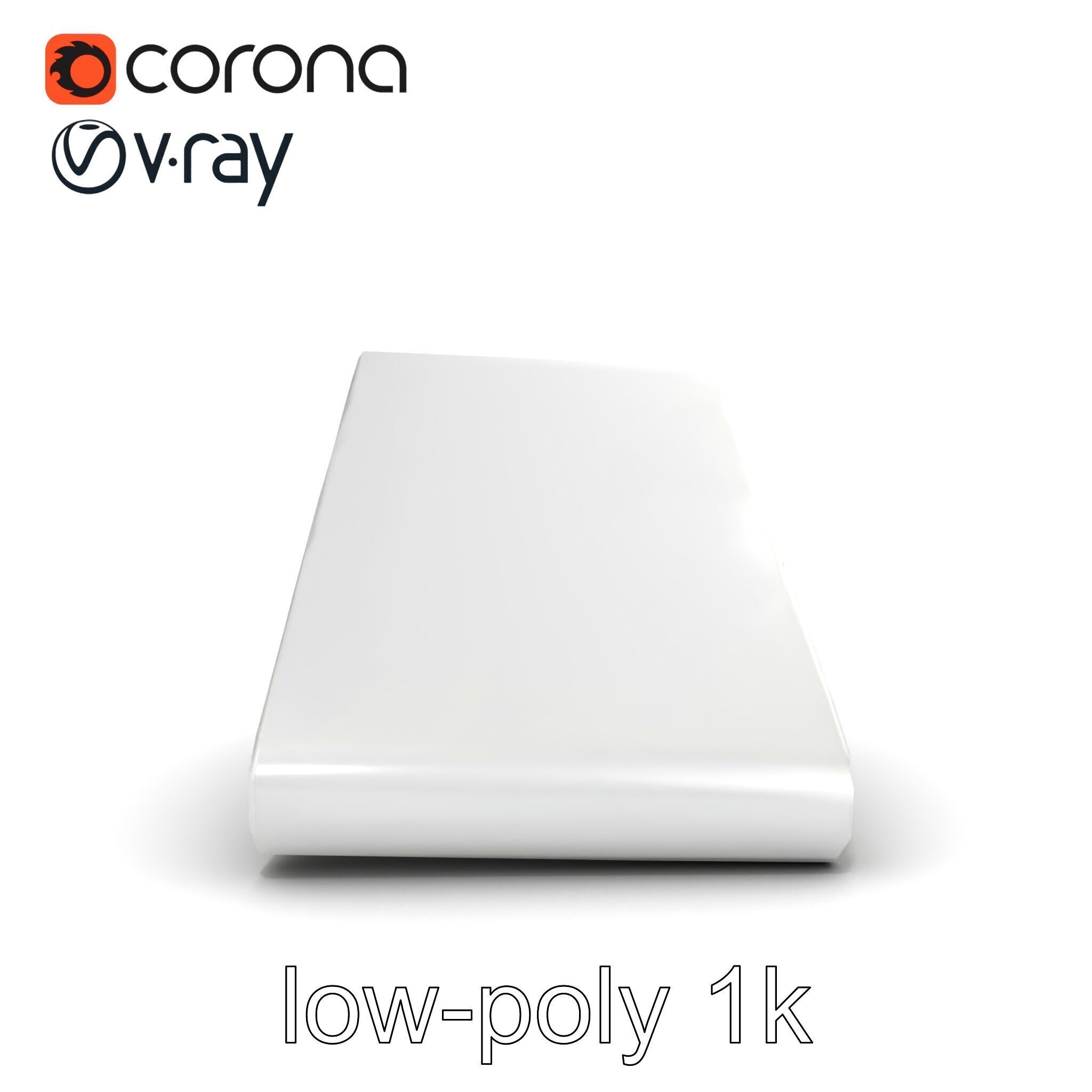 Minimalist Steel Money Clip model pack Low-poly 3D model_17