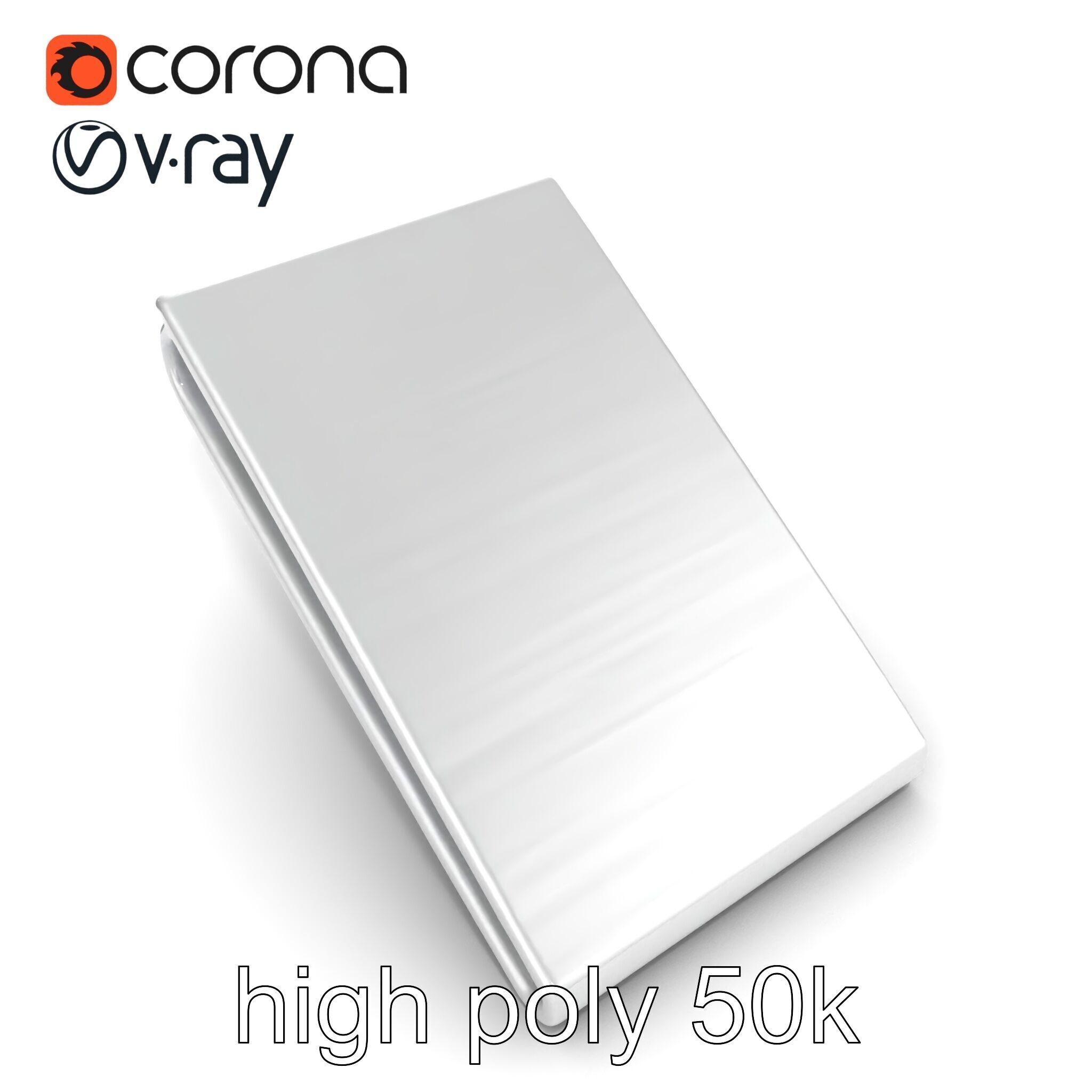 Minimalist Steel Money Clip model pack Low-poly 3D model_25